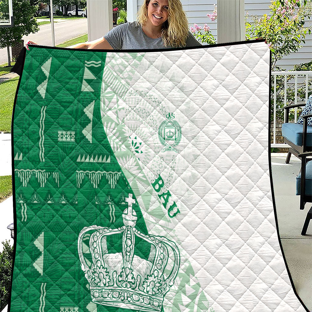 Queen Victoria School Fiji Vulinitu Bau House Quilt Masi Tapa
