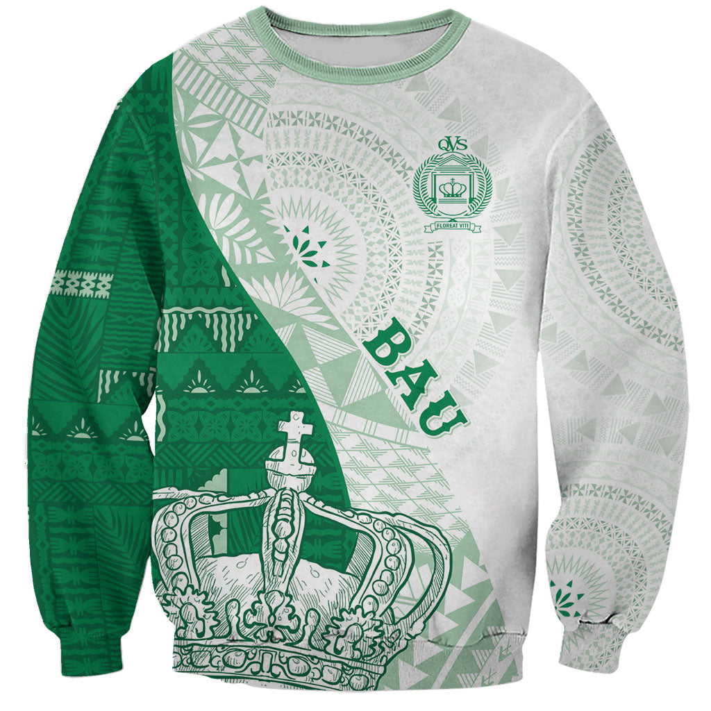 Queen Victoria School Fiji Vulinitu Bau House Sweatshirt Masi Tapa