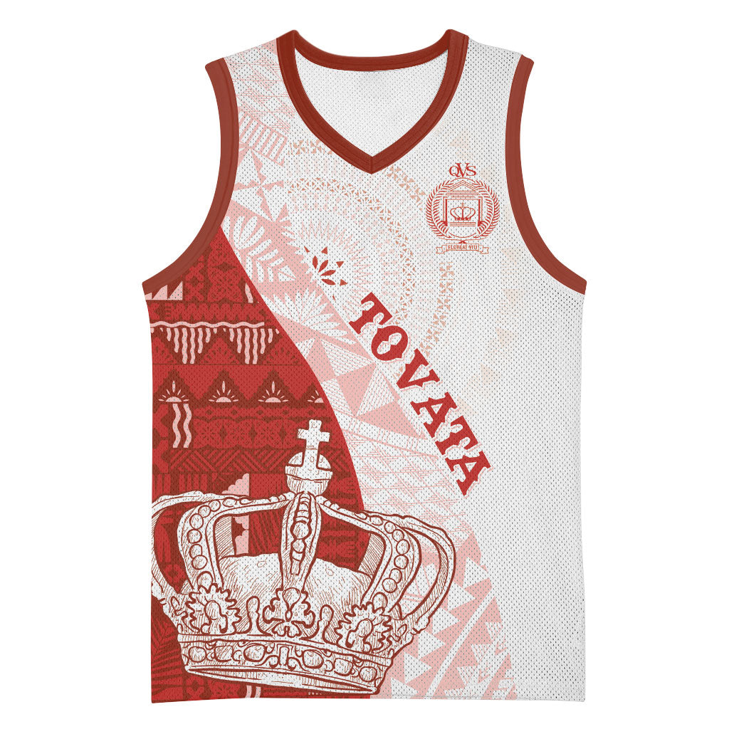 Queen Victoria School Fiji Vulinitu Tovata House Basketball Jersey Masi Tapa