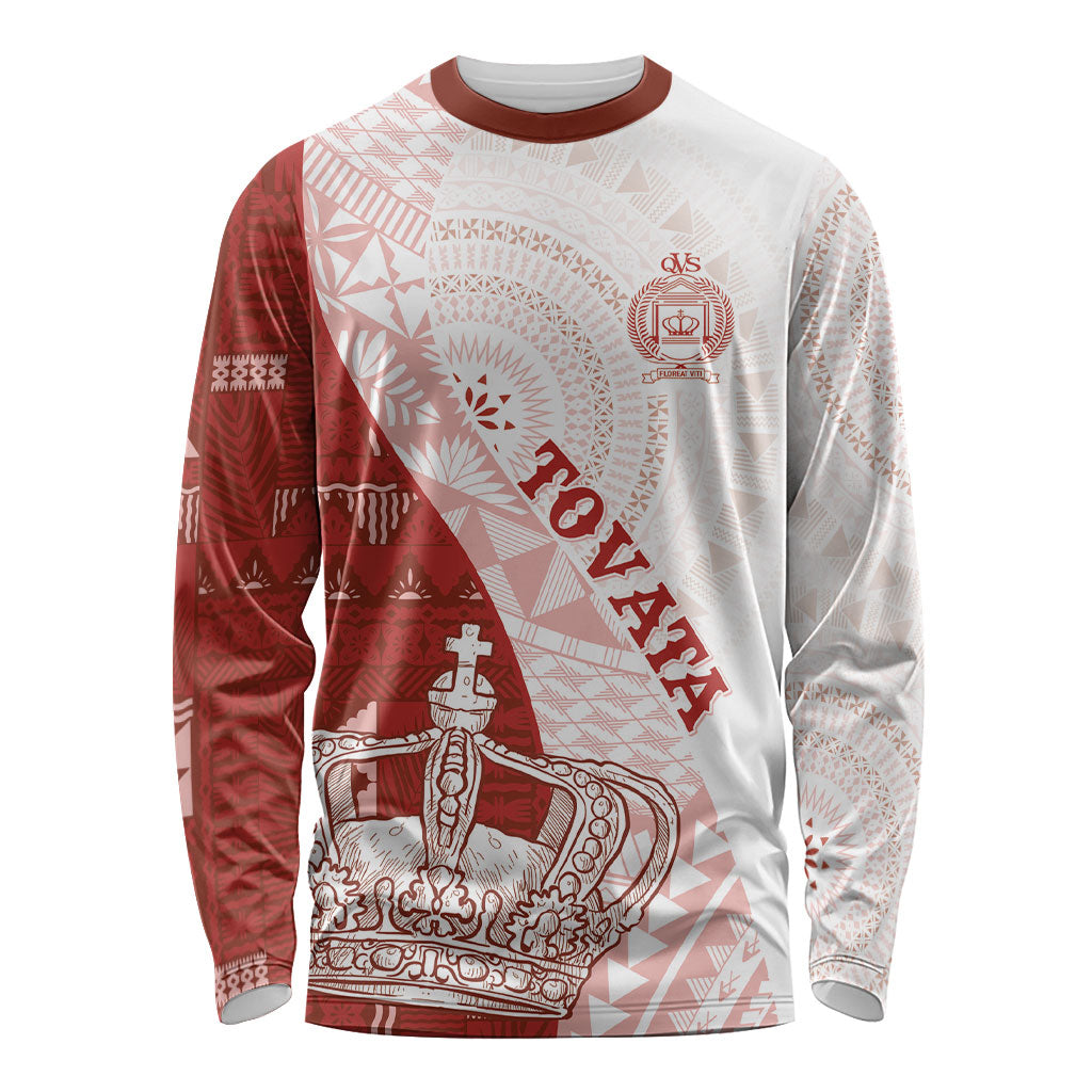 Queen Victoria School Fiji Vulinitu Tovata House Long Sleeve Shirt Masi Tapa