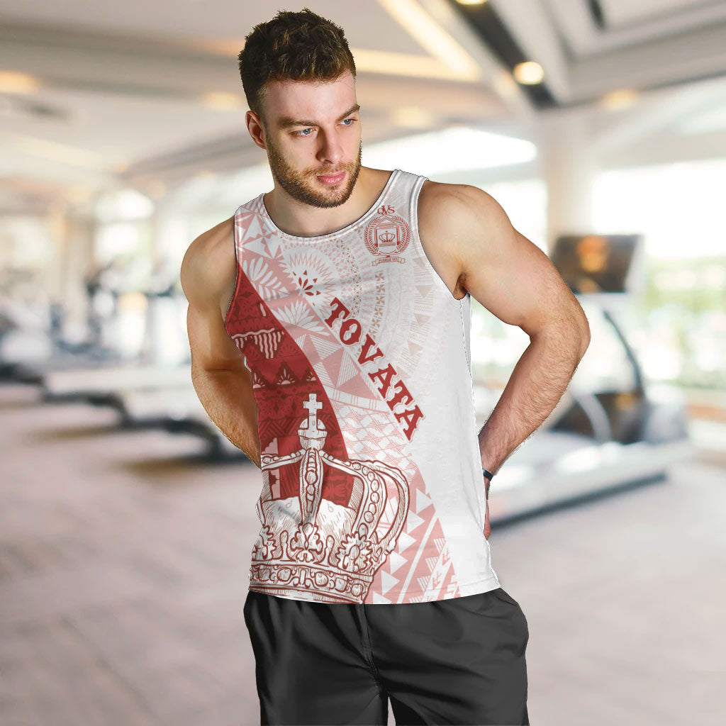 Queen Victoria School Fiji Vulinitu Tovata House Men Tank Top Masi Tapa