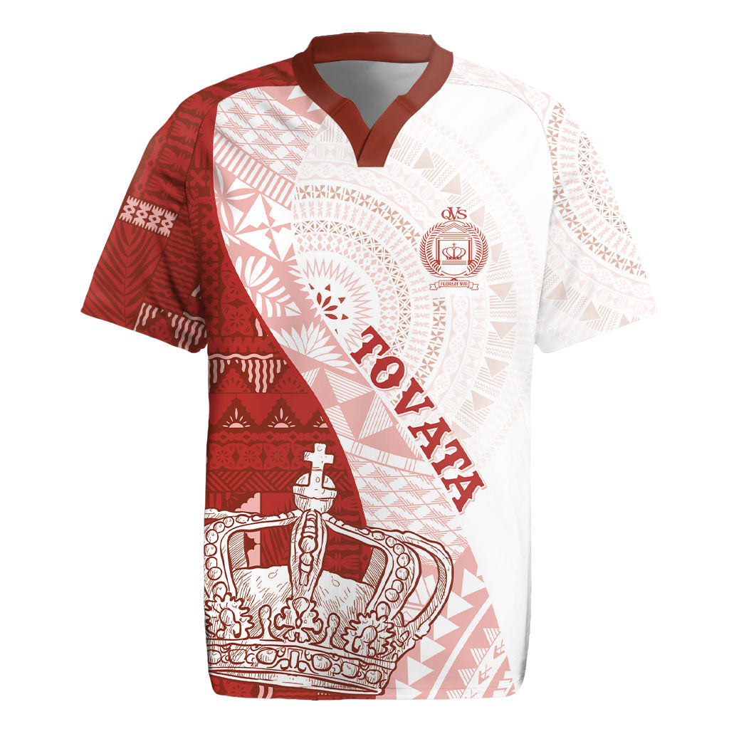 Queen Victoria School Fiji Vulinitu Tovata House Rugby Jersey Masi Tapa