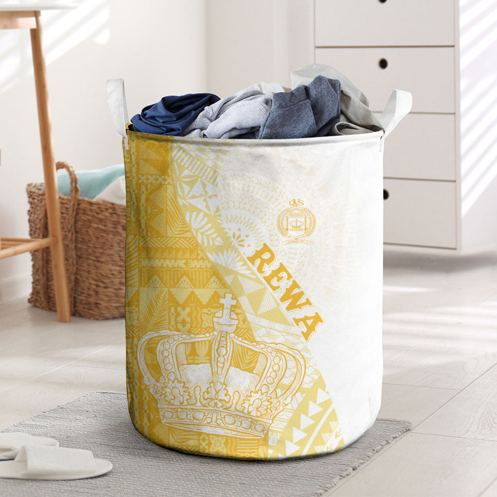Queen Victoria School Fiji Vulinitu Rewa House Laundry Basket Masi Tapa
