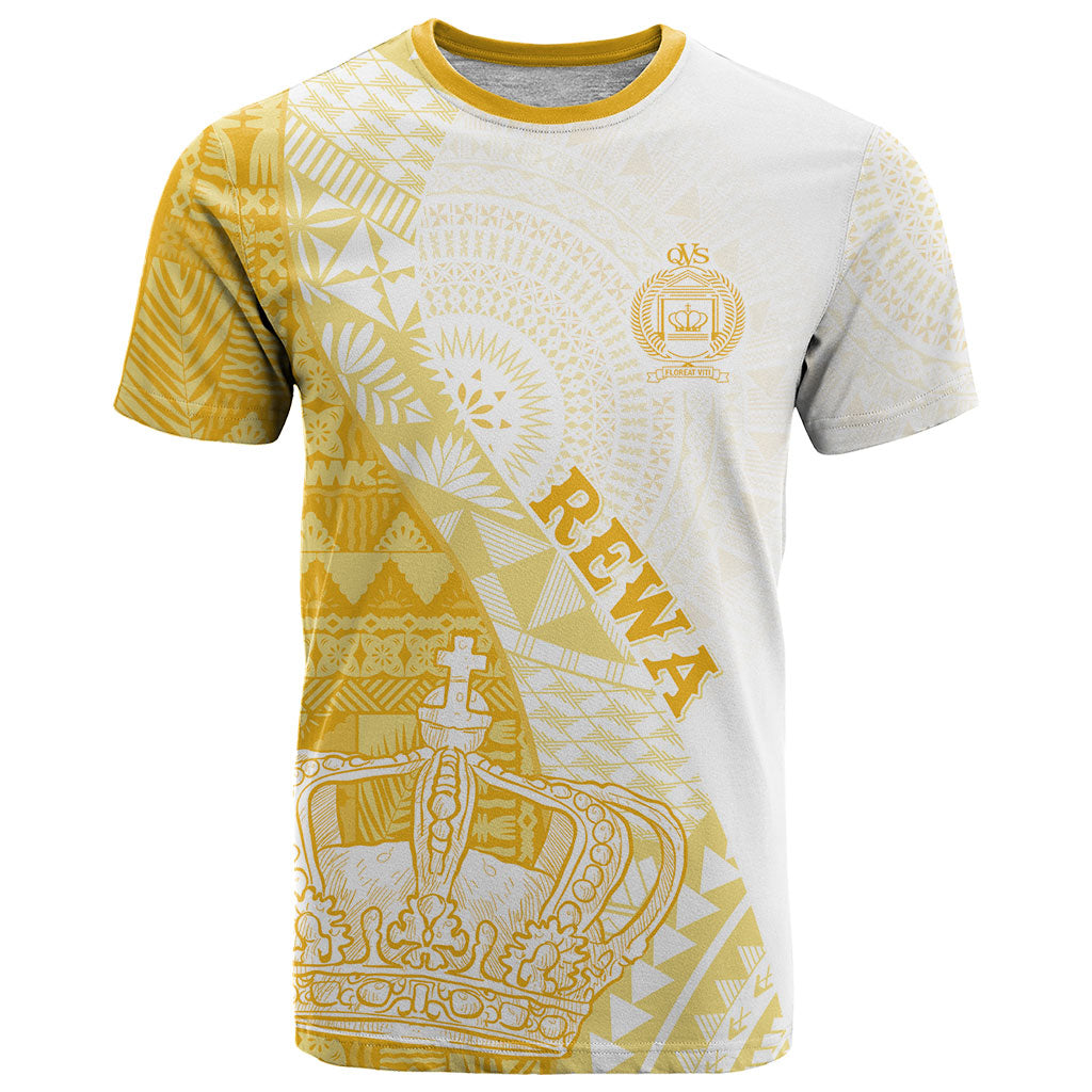 Queen Victoria School Fiji Vulinitu Rewa House T Shirt Masi Tapa