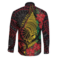 Vanuatu Meri Krismas Family Matching Off Shoulder Short Dress and Hawaiian Shirt Conch Shell Tribal Art LT7 - Polynesian Pride