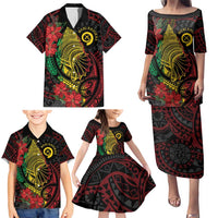Vanuatu Meri Krismas Family Matching Puletasi and Hawaiian Shirt Conch Shell Tribal Art LT7 - Polynesian Pride