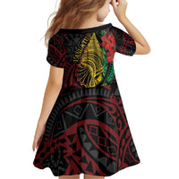 Vanuatu Meri Krismas Family Matching Summer Maxi Dress and Hawaiian Shirt Conch Shell Tribal Art LT7 - Polynesian Pride