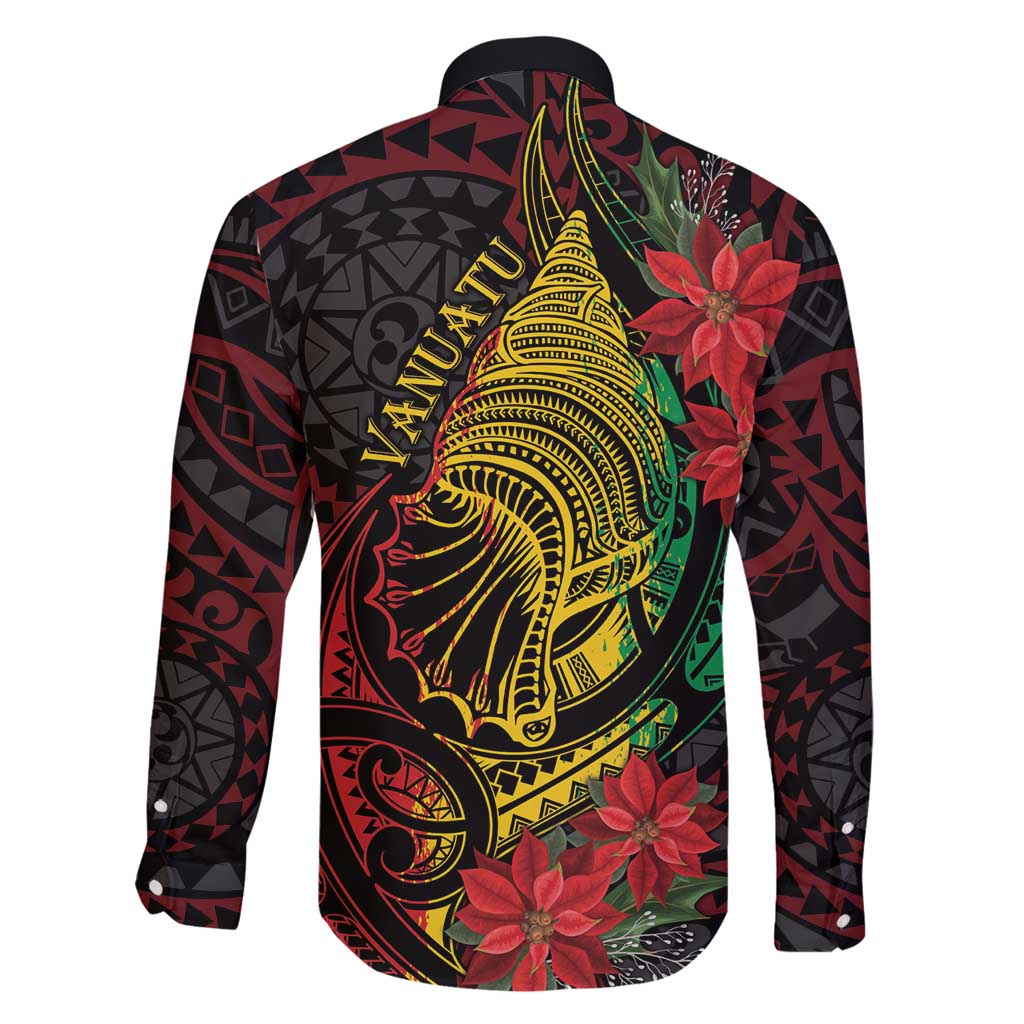 Vanuatu Meri Krismas Family Matching Summer Maxi Dress and Hawaiian Shirt Conch Shell Tribal Art LT7 - Polynesian Pride