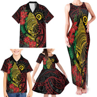 Vanuatu Meri Krismas Family Matching Tank Maxi Dress and Hawaiian Shirt Conch Shell Tribal Art LT7 - Polynesian Pride