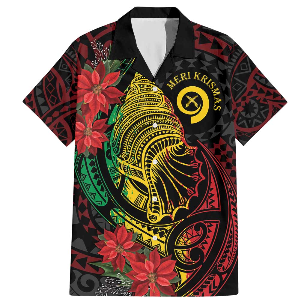 Vanuatu Meri Krismas Hawaiian Shirt Conch Shell Tribal Art LT7 Art - Polynesian Pride
