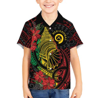 Vanuatu Meri Krismas Hawaiian Shirt Conch Shell Tribal Art LT7 - Polynesian Pride