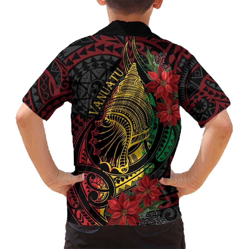 Vanuatu Meri Krismas Hawaiian Shirt Conch Shell Tribal Art LT7 - Polynesian Pride