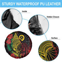 Vanuatu Meri Krismas Spare Tire Cover Conch Shell Tribal Art
