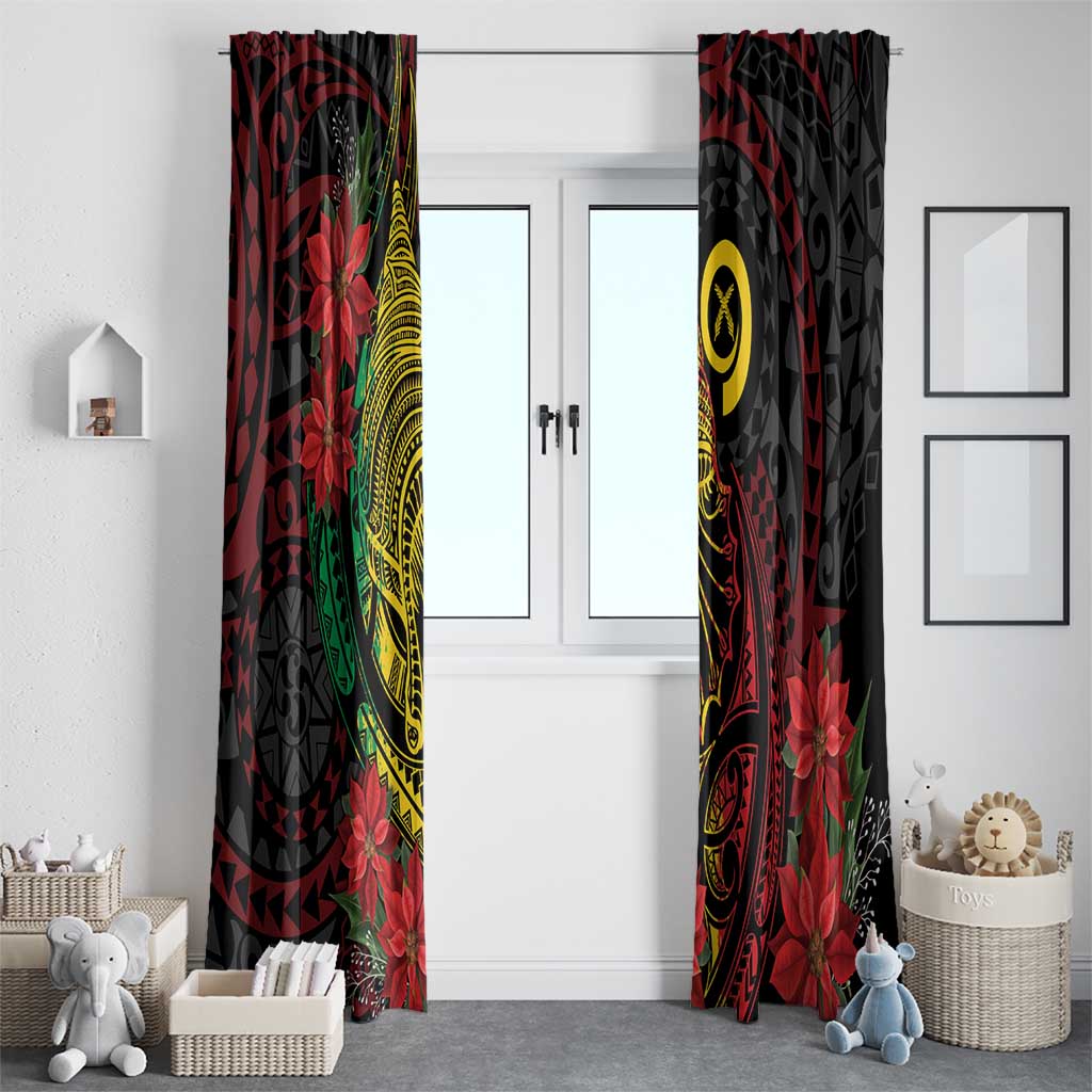 Vanuatu Meri Krismas Window Curtain Conch Shell Tribal Art
