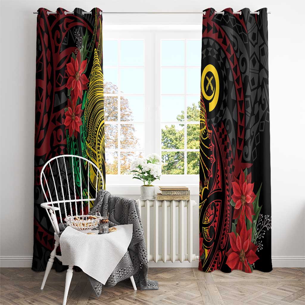Vanuatu Meri Krismas Window Curtain Conch Shell Tribal Art