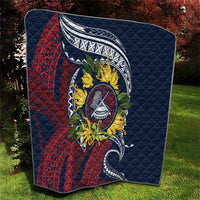 Samoa Moso'oi Flowers Tatau Quilt Festive National Color LT7 - Polynesian Pride