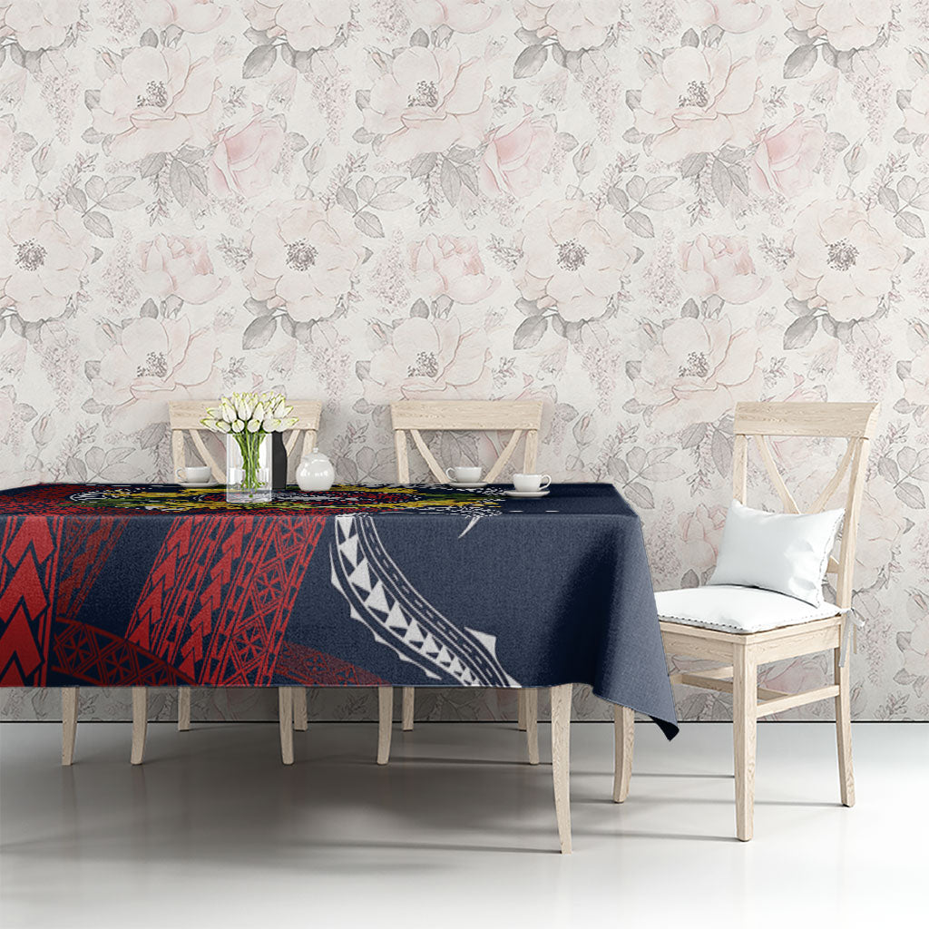 Samoa Moso'oi Flowers Tatau Tablecloth Festive National Color LT7 - Polynesian Pride