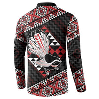 Taniko Aotearoa Button Sweatshirt Poutama Mix Piwakawaka