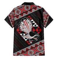 Taniko Aotearoa Family Matching Off The Shoulder Long Sleeve Dress and Hawaiian Shirt Poutama Mix Piwakawaka LT7 - Polynesian Pride