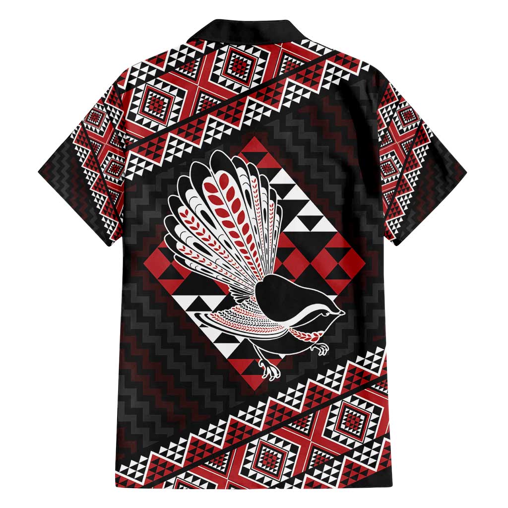 Taniko Aotearoa Family Matching Off Shoulder Maxi Dress and Hawaiian Shirt Poutama Mix Piwakawaka LT7 - Polynesian Pride