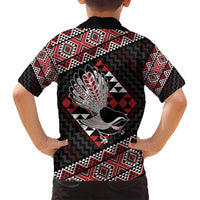 Taniko Aotearoa Family Matching Summer Maxi Dress and Hawaiian Shirt Poutama Mix Piwakawaka LT7 - Polynesian Pride
