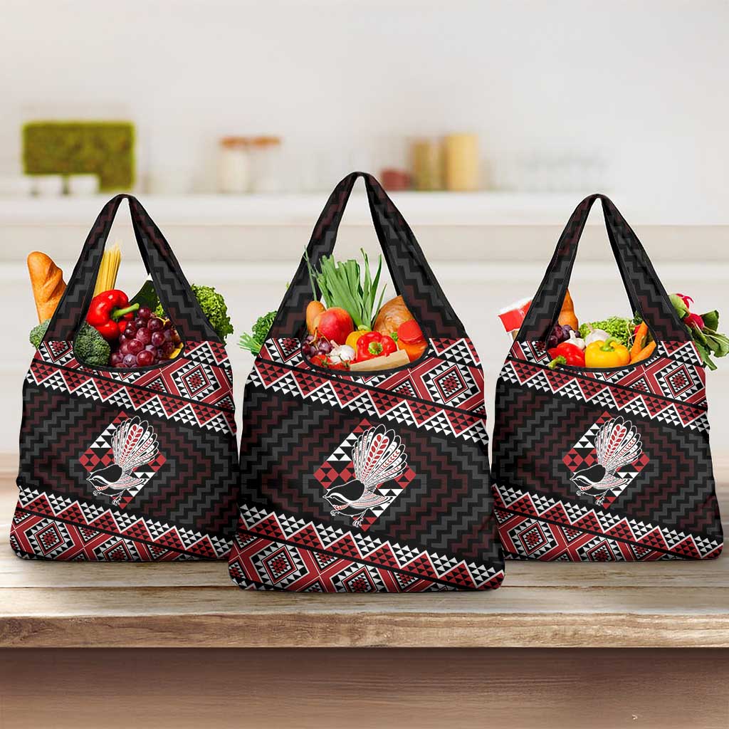 Taniko Aotearoa Grocery Bag Poutama Mix Piwakawaka