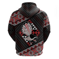 Taniko Aotearoa Zip Hoodie Poutama Mix Piwakawaka LT7 - Polynesian Pride