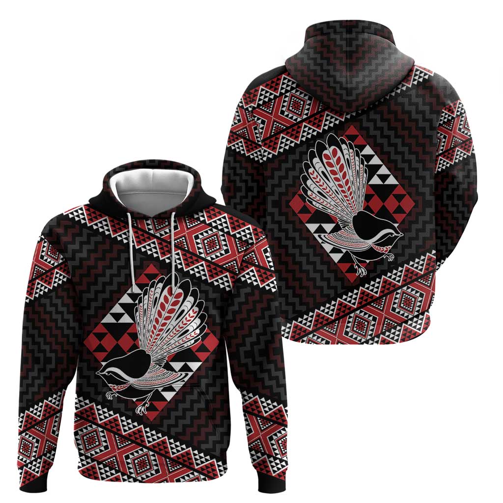 Taniko Aotearoa Zip Hoodie Poutama Mix Piwakawaka LT7 - Polynesian Pride