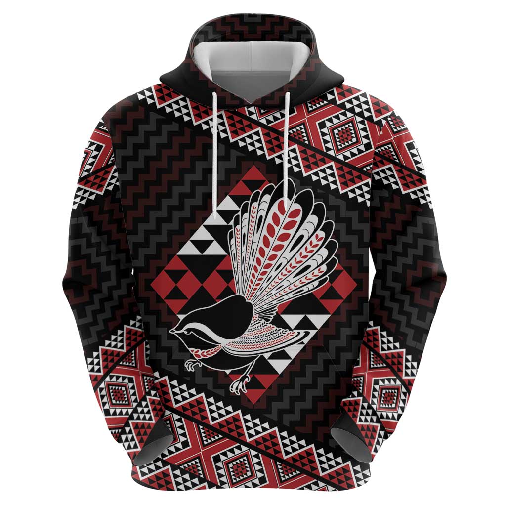 Taniko Aotearoa Zip Hoodie Poutama Mix Piwakawaka LT7 - Polynesian Pride