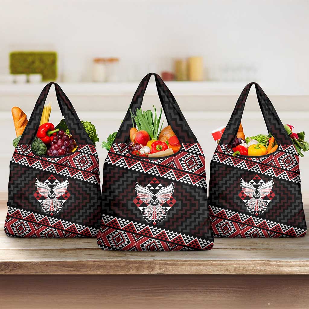 Taniko Aotearoa Grocery Bag Poutama Mix Piwakawaka - Ver02