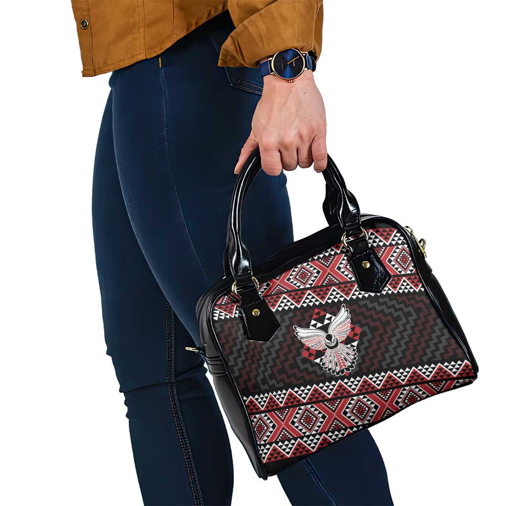 Taniko Aotearoa Shoulder Handbag Poutama Mix Piwakawaka - Ver02 LT7 - Polynesian Pride