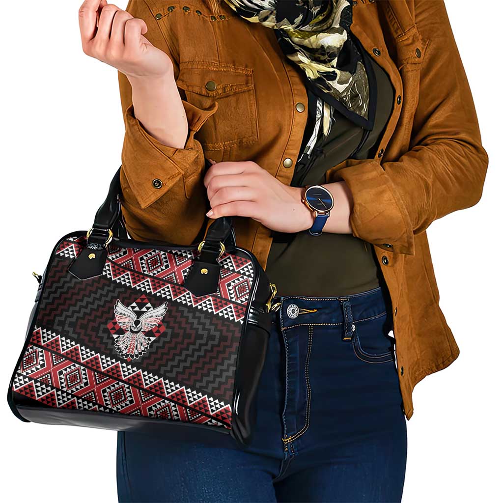 Taniko Aotearoa Shoulder Handbag Poutama Mix Piwakawaka - Ver02 LT7 - Polynesian Pride
