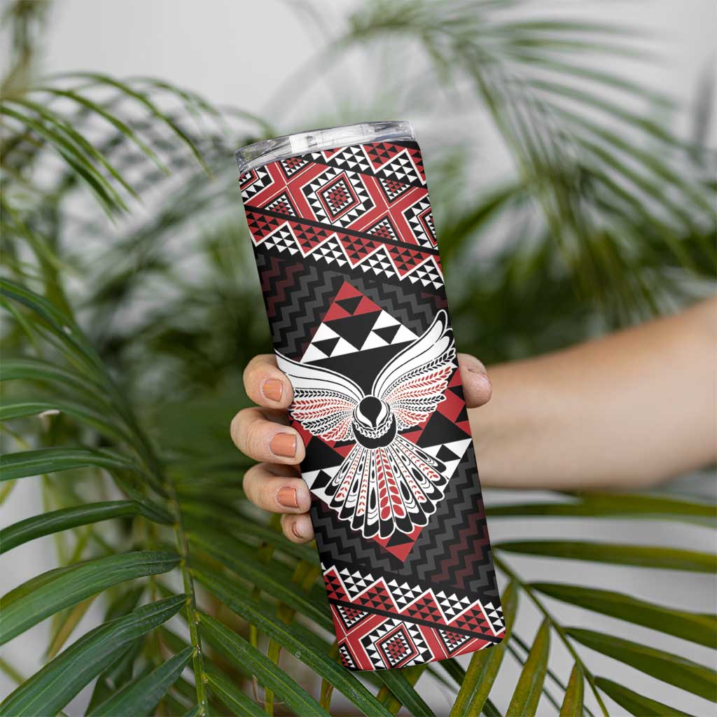 Taniko Aotearoa Skinny Tumbler Poutama Mix Piwakawaka - Ver02 LT7 - Polynesian Pride