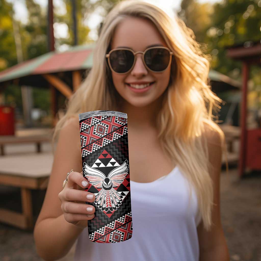 Taniko Aotearoa Skinny Tumbler Poutama Mix Piwakawaka - Ver02 LT7 - Polynesian Pride
