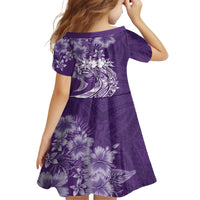 Polynesian Women's Day Family Matching Long Sleeve Bodycon Dress and Hawaiian Shirt Plumeria Passion - Purple LT7 - Polynesian Pride