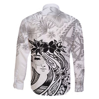 Polynesian Women's Day Family Matching Summer Maxi Dress and Hawaiian Shirt Plumeria Passion - White LT7 - Polynesian Pride