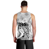 Polynesian Women's Day Men Tank Top Plumeria Passion - White LT7 - Polynesian Pride