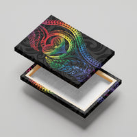 New Zealand Pride Canvas Wall Art Takatapui Rainbow Fern