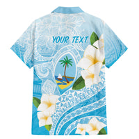 Guam Chamorro Guasali Flowers Family Matching Mermaid Dress and Hawaiian Shirt Aqua Gradient LT7 - Polynesian Pride