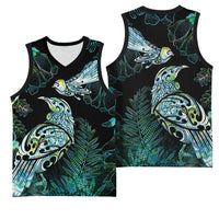 Aotearoa Maori Mahuru Basketball Jersey Spring Time - Paua Shell Green LT7 - Polynesian Pride