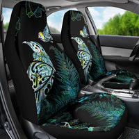 Aotearoa Maori Mahuru Car Seat Cover Spring Time - Paua Shell Green LT7 - Polynesian Pride