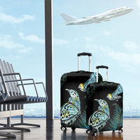 Aotearoa Maori Mahuru Luggage Cover Spring Time - Paua Shell Green LT7 - Polynesian Pride