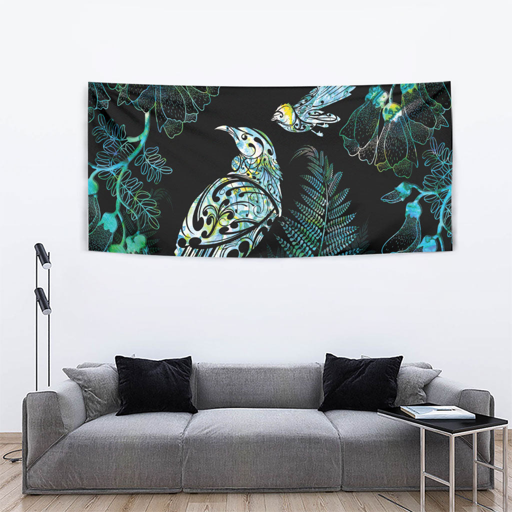 Aotearoa Maori Mahuru Tapestry Spring Time - Paua Shell Green LT7 - Polynesian Pride