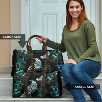 Aotearoa Maori Mahuru Travel Bag Spring Time - Paua Shell Green LT7 - Polynesian Pride
