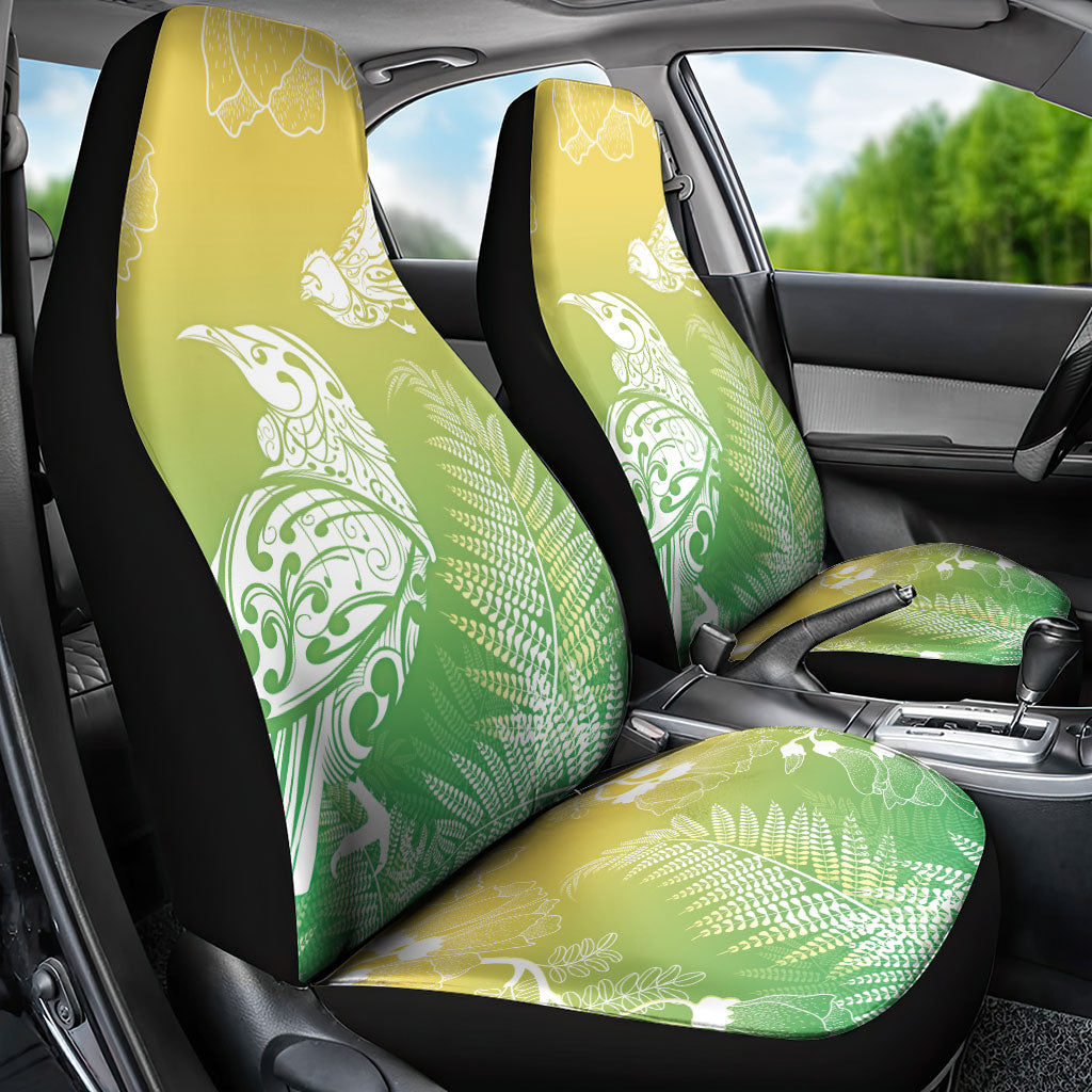 Aotearoa Maori Mahuru Tui With Pikawakawa Car Seat Cover Spring Time LT7 - Polynesian Pride