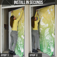 Aotearoa Maori Mahuru Tui With Pikawakawa Door Cover Spring Time LT7 - Polynesian Pride