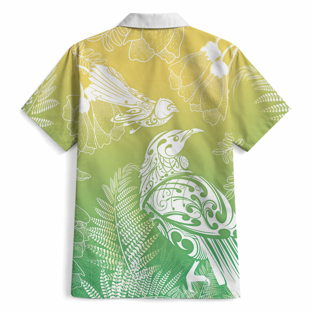 Aotearoa Maori Mahuru Tui With Pikawakawa Hawaiian Shirt Spring Time LT7 - Polynesian Pride