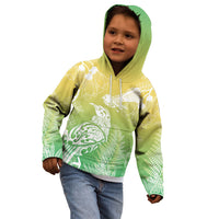 Aotearoa Maori Mahuru Tui With Pikawakawa Kid Hoodie Spring Time LT7 - Polynesian Pride