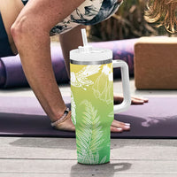 Aotearoa Maori Mahuru Tui With Pikawakawa Tumbler With Handle Spring Time LT7 - Polynesian Pride