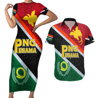 Personalised Penama and Papua New Guinea Day Couples Matching Short Sleeve Bodycon Dress and Hawaiian Shirt Emblem Mix Style LT7 Colorful - Polynesian Pride